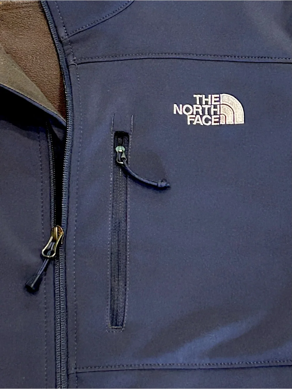 The North Face Navy Blue Apex Bionic Softshell Jacket Water Repellent Men’s L